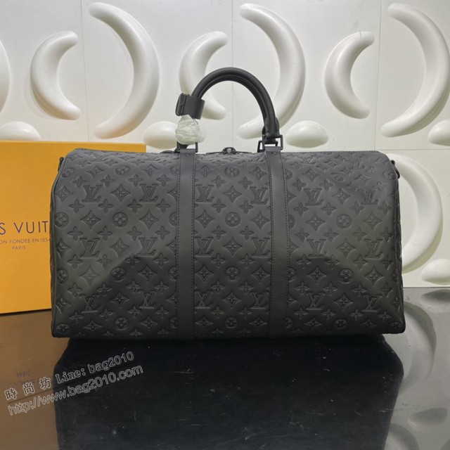 路易威登2021專櫃新款男包 lv高端男士旅行包 M44810 M45731 Keepall BANDOULIèRE 50旅行袋  ydh4548